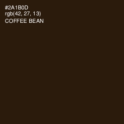 #2A1B0D - Coffee Bean Color Image